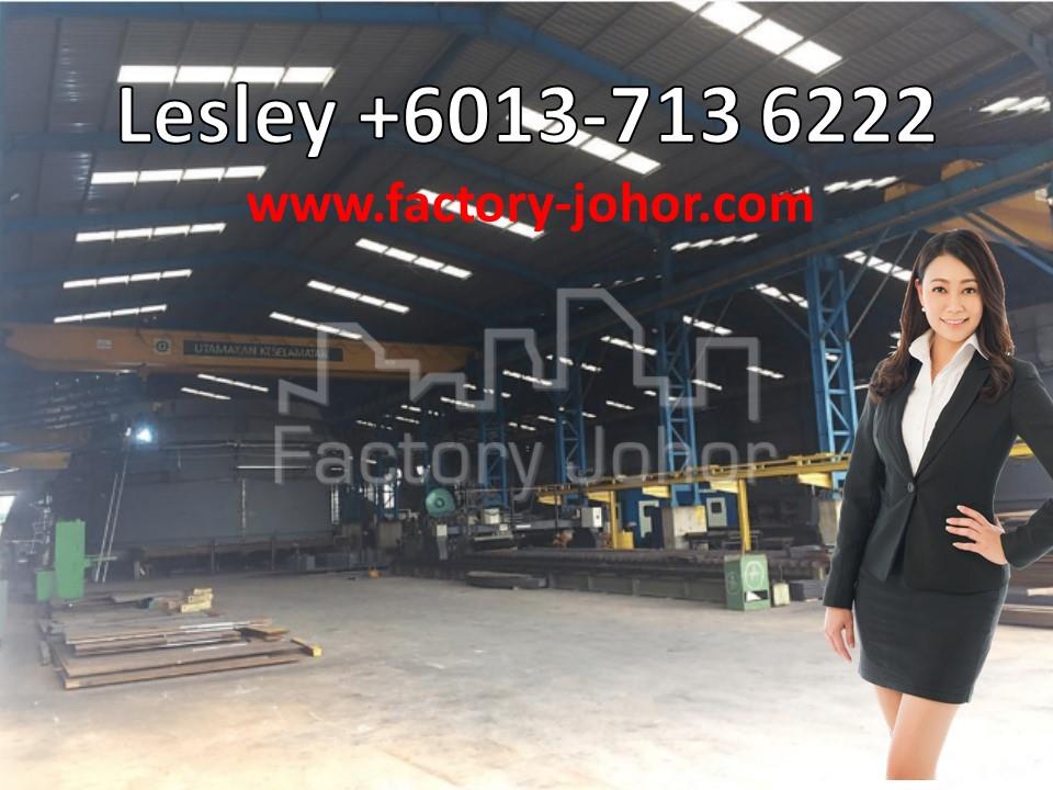 Detached Factory with 6 units of Overhead Crane at Pasir Gudang  (BUA: 104k @ RM172 psf)