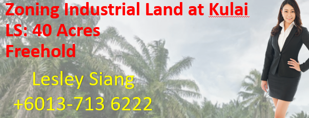 Zoning Industrial Land at Kulai Zoning Industrial Land at Kulai
